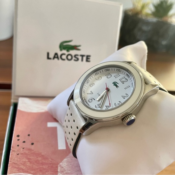 HOST PICK⭐️Authentic Lacoste leather band watch 🤍 - Picture 2 of 6